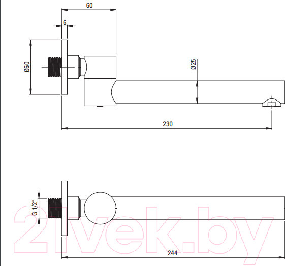 Изображение товара Излив Deante Cascada NAC N87K