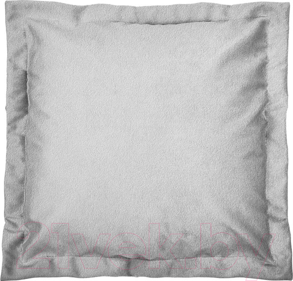 Изображение товара Подушка декоративная Сонум Замша 45x45 (с кантом, пепельный)