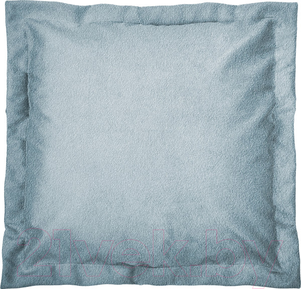 Изображение товара Подушка декоративная Сонум Замша 45x45 (с кантом, голубой)