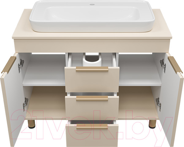 Изображение товара Тумба под умывальник Brevita Enfida 100 / ENF-06100-0343Я