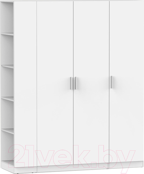 Изображение товара Шкаф Интермебель Марсель-23 / МР 01-23 (белый премиум)