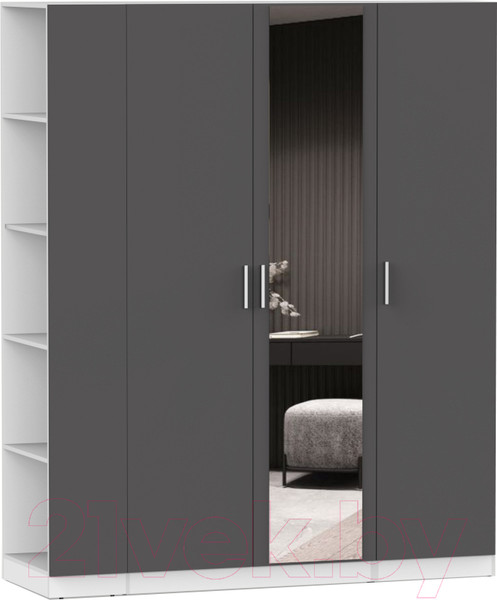 Изображение товара Шкаф Интермебель Марсель-27 / МР 01-27 (графит серый)