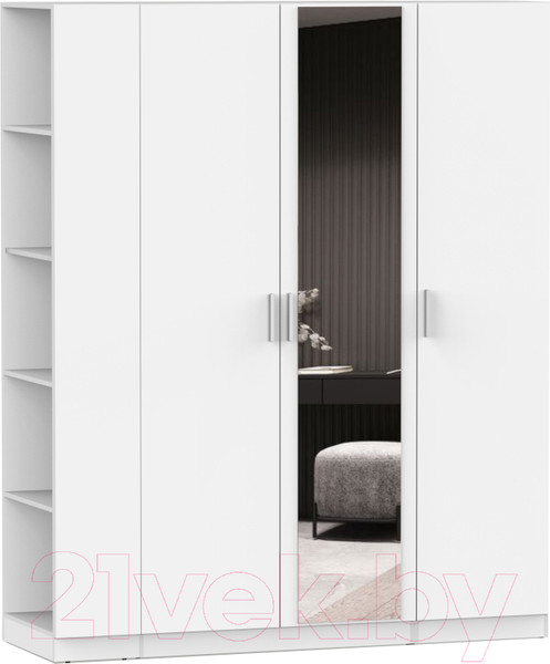 Изображение товара Шкаф Интермебель Марсель-28 / МР 01-28 (белый премиум)