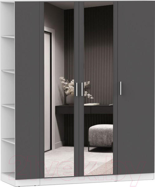 Изображение товара Шкаф Интермебель Марсель-31 / МР 01-31 (графит серый)