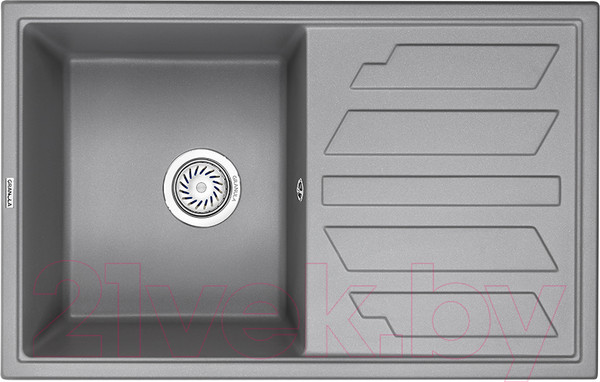 Изображение товара Мойка кухонная GRANULA GR-8002 (алюминиум)