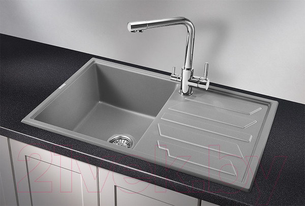 Изображение товара Мойка кухонная GRANULA GR-8002 (алюминиум)