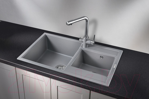 Изображение товара Мойка кухонная GRANULA GR-8201 (алюминиум)