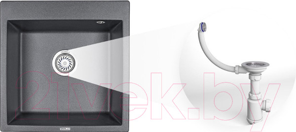 Изображение товара Мойка кухонная GRANULA GR-8601 (песочный)