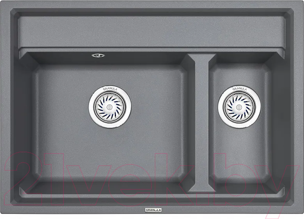 Изображение товара Мойка кухонная GRANULA KS-7302 (алюминиум)