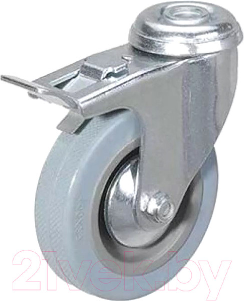 Изображение товара Опора колесная для тележки складской TOR SChgb 42 100мм с тормозом / 1003261