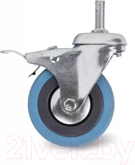 Изображение товара Опора колесная для тележки складской TOR SChgb 42 100мм с тормозом / 1003261