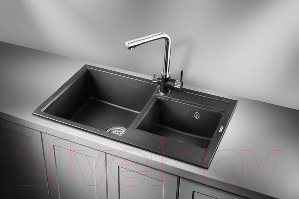 Изображение товара Мойка кухонная GRANULA GR-8201 (черный)