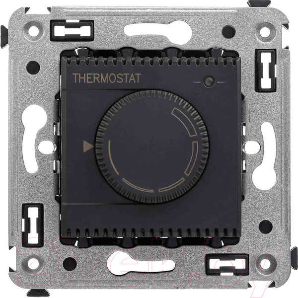 Изображение товара Терморегулятор для теплого пола DKC Avanti 4412163 (черный матовый)