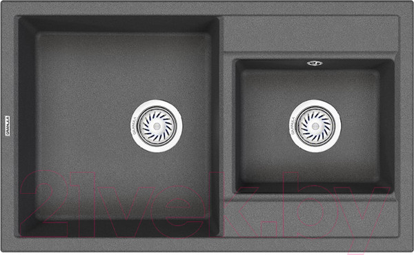 Изображение товара Мойка кухонная GRANULA GR-8201 (графит)