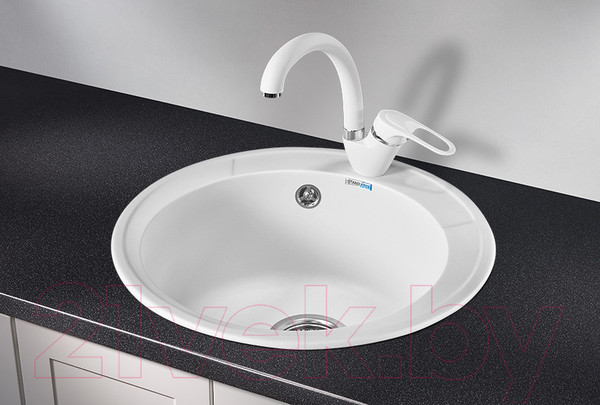 Изображение товара Мойка кухонная GRANULA ST-4802 (белый)