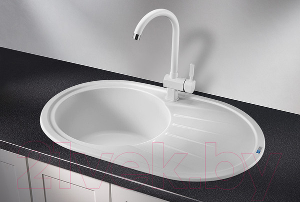 Изображение товара Мойка кухонная GRANULA ST-7601 (белый)