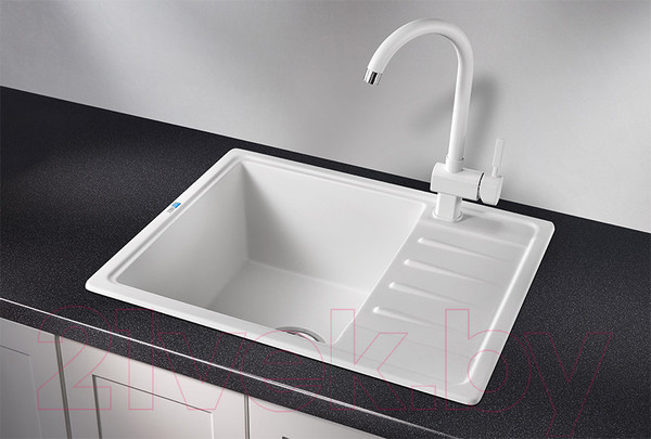 Изображение товара Мойка кухонная GRANULA ST-5803 (белый)