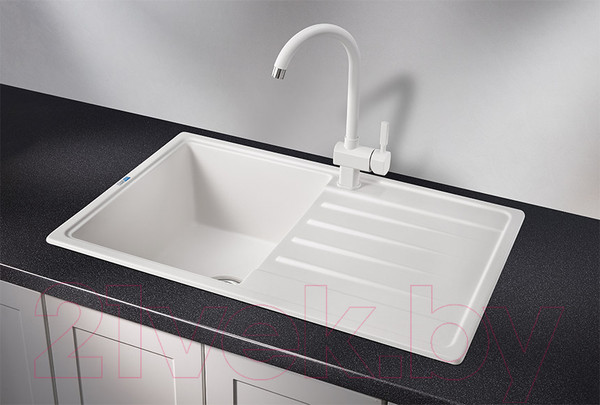 Изображение товара Мойка кухонная GRANULA ST-7602 (белый)