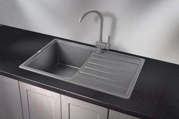 Изображение товара Мойка кухонная GRANULA ST-7602 (графит)