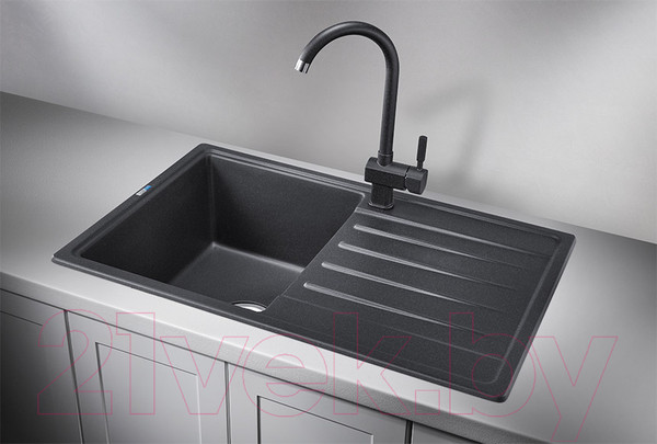 Изображение товара Мойка кухонная GRANULA ST-7602 (черный)