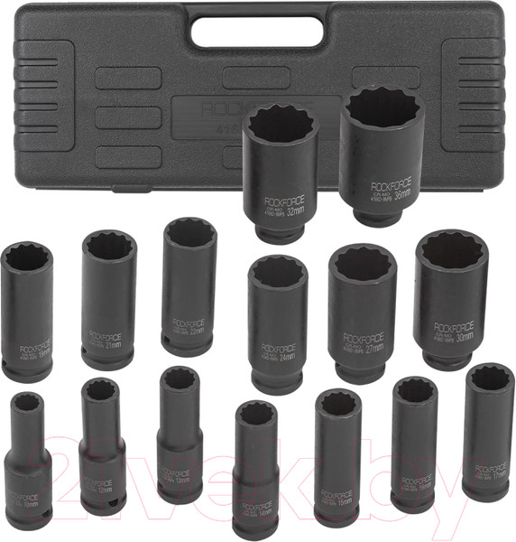 Изображение товара Набор головок слесарных RockForce RF-4166D-9MPB (52992)