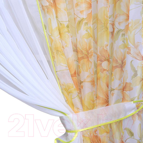 Изображение товара Штора Nivasan Сильвия 400x180 / SL.c-2 (желтый)