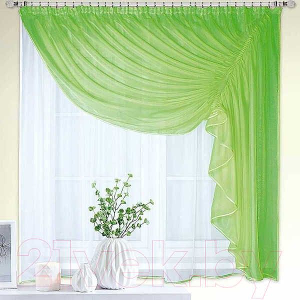 Изображение товара Гардина Nivasan Ромео 280x170 правая / RM (салатовый)