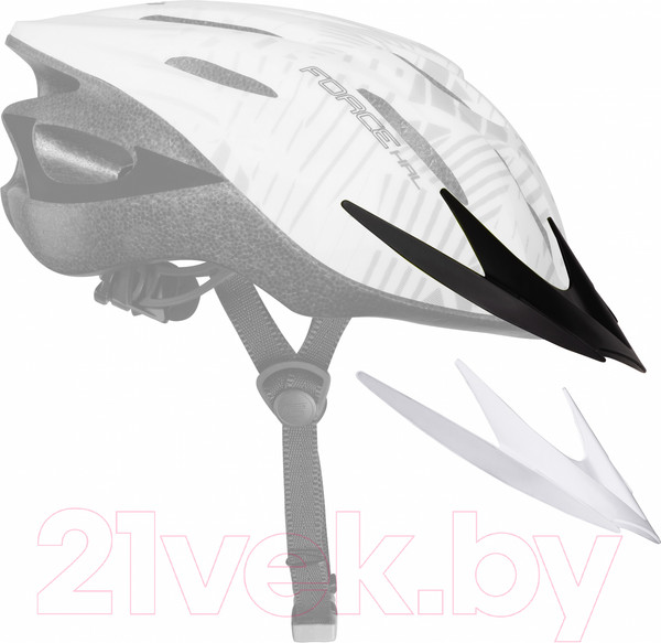 Изображение товара Защитный шлем FORCE Hal / 902511-F (L/XL, белый)