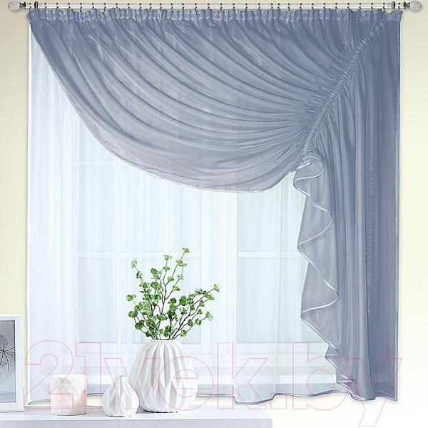 Изображение товара Гардина Nivasan Ромео 280x170 правая / RM (серый)