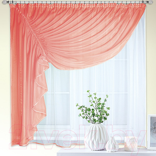 Изображение товара Гардина Nivasan Ромео 280x170 левая / RM (светло-терракотовый)