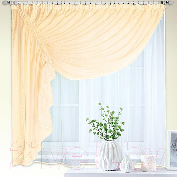 Изображение товара Гардина Nivasan Ромео 280x170 левая / RM (шампань)