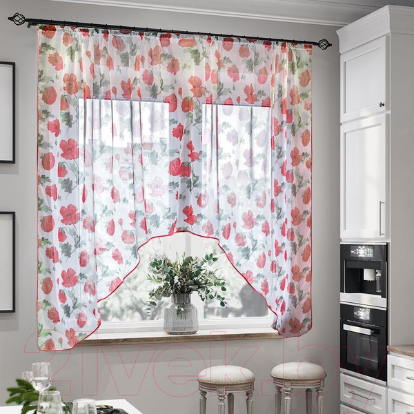 Изображение товара Гардина Nivasan Ева 300x170 / Hk.EV.с-1 (маки)