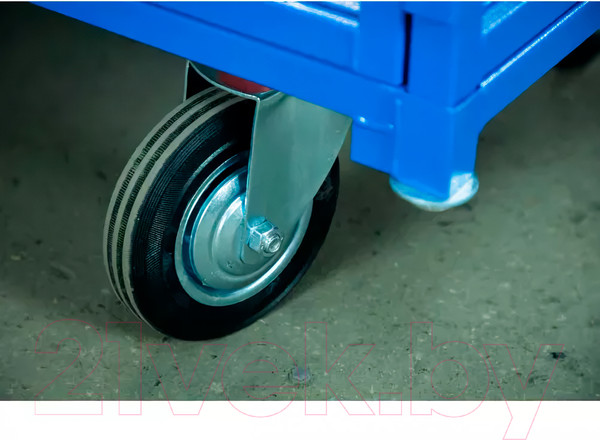 Изображение товара Тележка платформенная TOR ТП-2С 600x900 с бортами / 1012414 (колеса 160мм)