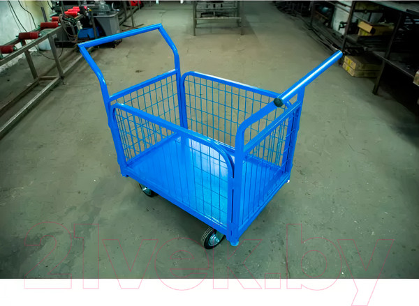 Изображение товара Тележка платформенная TOR ТП-2С 600x900 с бортами / 1012414 (колеса 160мм)