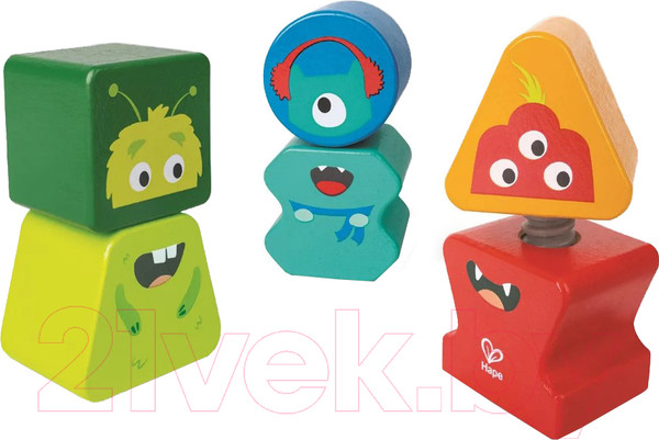 Изображение товара Развивающий игровой набор Hape Закручивающиеся Монстрики / E0495_HP