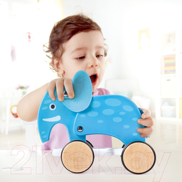 Изображение товара Игрушка-каталка Hape Зверики Слоник / E0916_HP