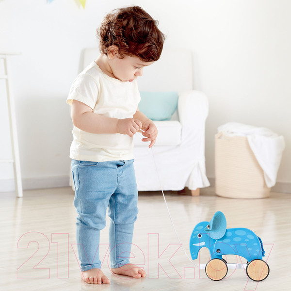 Изображение товара Игрушка-каталка Hape Зверики Слоник / E0916_HP