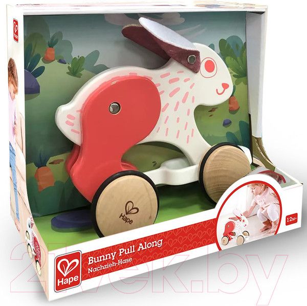 Изображение товара Игрушка-каталка Hape Зверики Зайчонок / E0918_HP