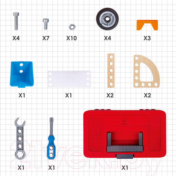 Изображение товара Конструктор Hape Машина / E3038_HP