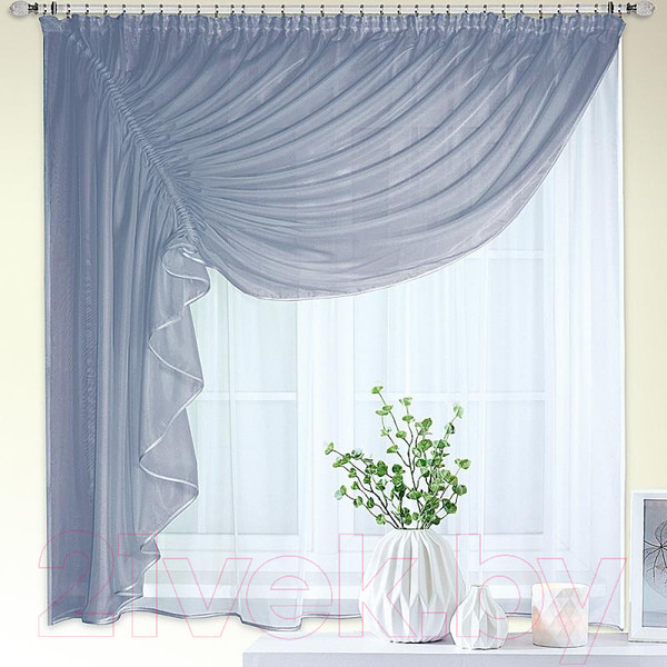 Изображение товара Гардина Nivasan Ромео 280x170 левая / RM (серый)