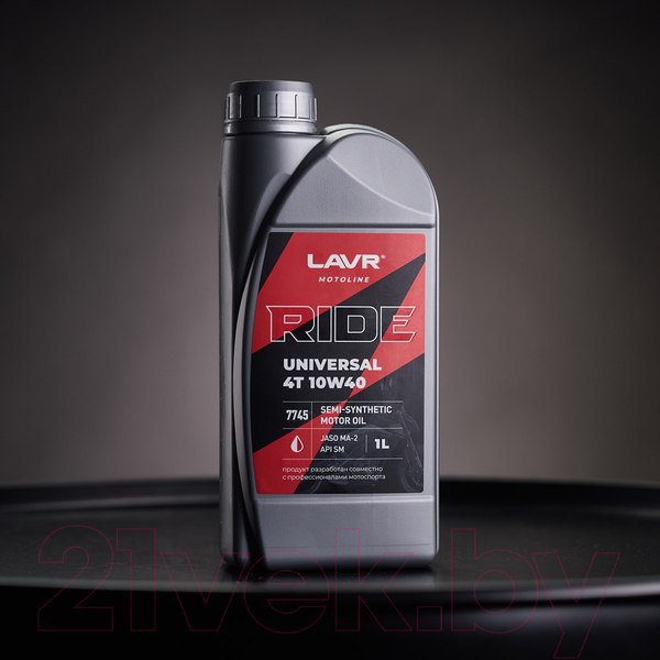 Изображение товара Моторное масло Lavr Moto Ride Universal 4Т 10W40 SM / Ln7745 (1л)