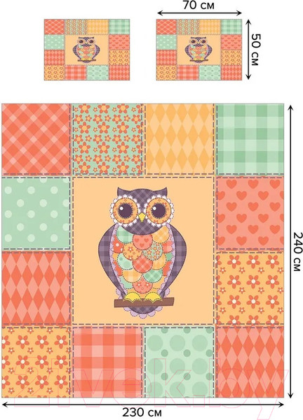 Изображение товара Набор текстиля для спальни Ambesonne micbed_10821_c15-230x240