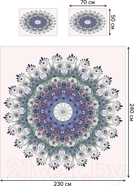Изображение товара Набор текстиля для спальни Ambesonne micbed_8772_c02-230x240