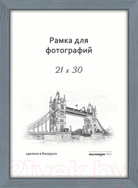 Изображение товара Рамка ПАЛИТРА Д18КЛО/951 21x30 (серый)