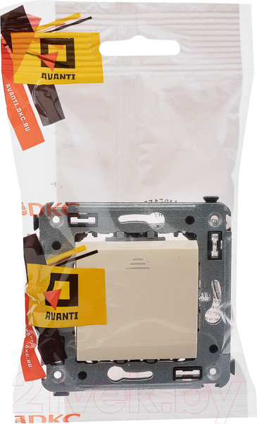 Изображение товара Выключатель DKC Avanti 4405153 (ванильная дымка)
