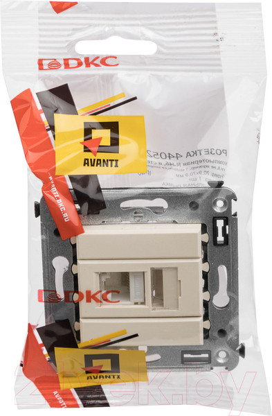 Изображение товара Розетка DKC Avanti RJ-45 / 4405293 (ванильная дымка)