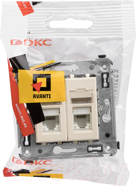 Изображение товара Розетка DKC Avanti RJ-45 / 4405464 (ванильная дымка)