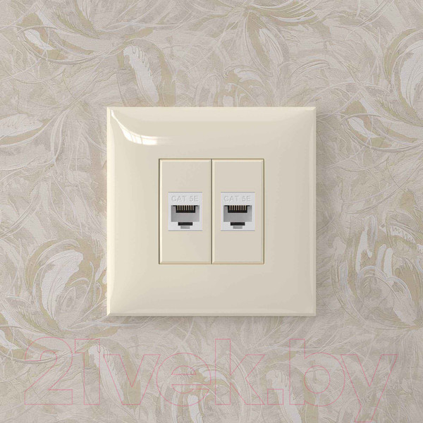 Изображение товара Розетка DKC Avanti RJ-45 / 4405664 (ванильная дымка)
