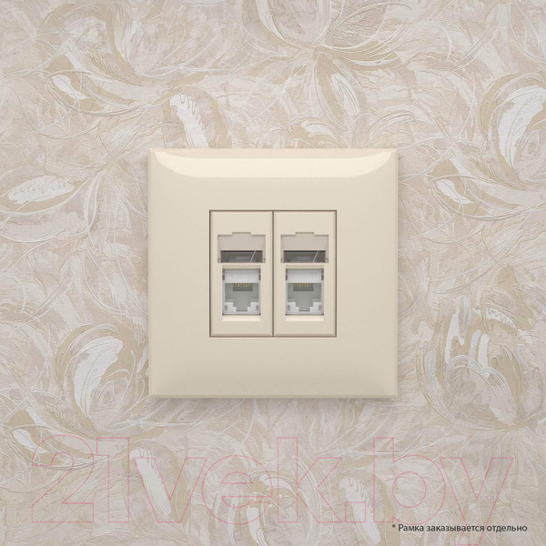Изображение товара Розетка DKC Avanti RJ-45 / 4405294 (ванильная дымка)