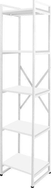 Изображение товара Стеллаж Millwood Лофт СН-2 (L) 400x350x1820 (белый/металл белый)